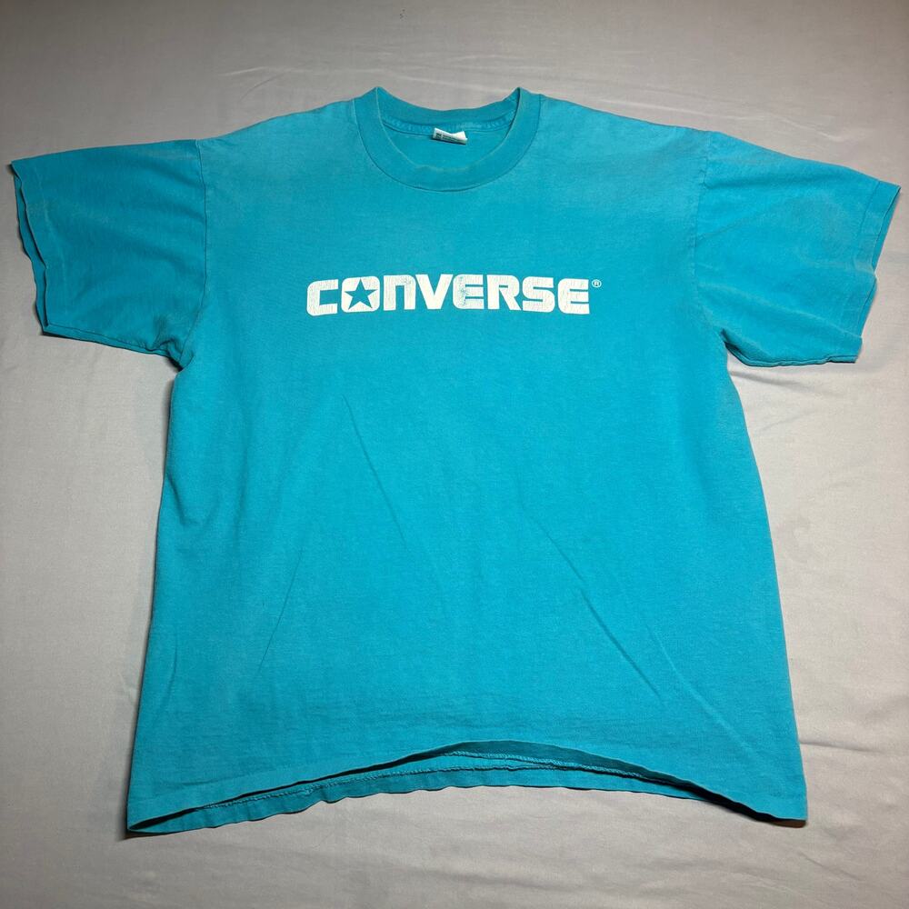 Vintage turquoise converse crewneck t shirt